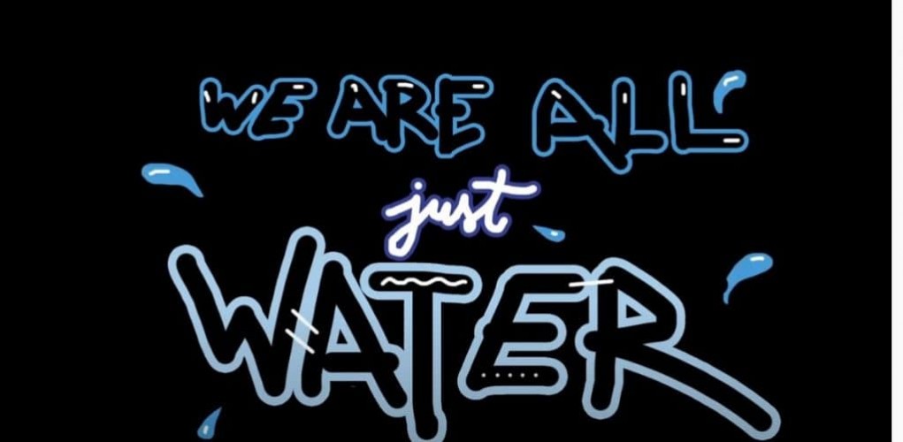 we are all just water logo alleine